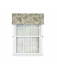 Rlf Home 100% Cotton High Quality Tila Tailored Window Valance with 1.5" Rod Pocket 50" W X 12" L