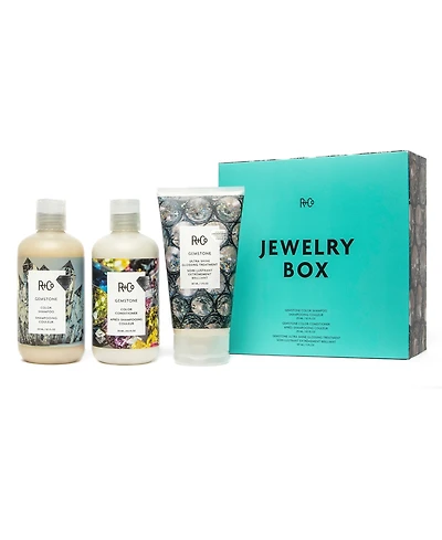 R+Co 3-Pc. Jewelry Box Gemstone Shampoo, Conditioner and High Shine Gloss Kit