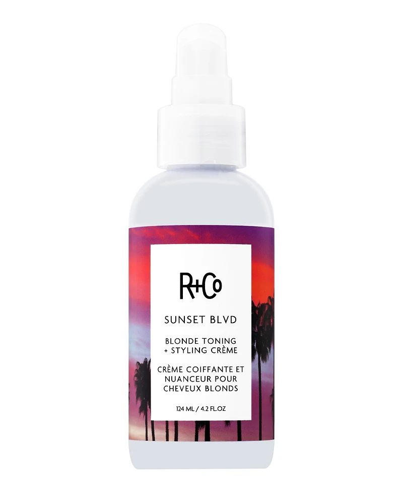 R+Co Sunset Boulevard Blonde Toning Plus Styling Creme, 4.2 oz