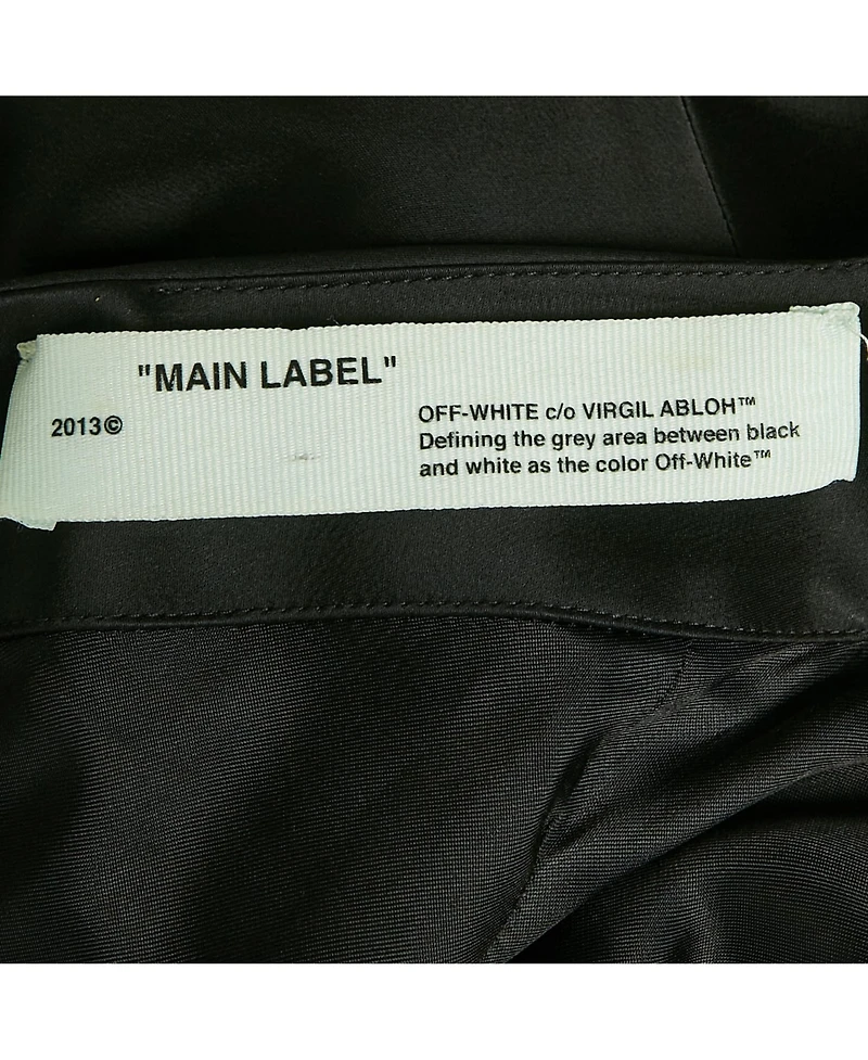 Pre-Owned Off-White Women's Satin Cold Shoulder Midi Dress