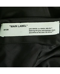 Pre-Owned Off-White Women's Satin Cold Shoulder Midi Dress