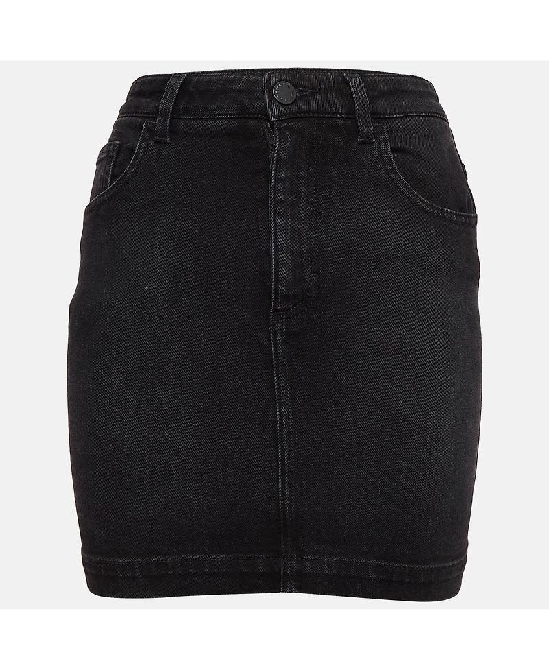 Pre-Owned Dolce & Gabbana Women's Black Denim Mini Skirt
