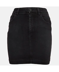 Pre-Owned Dolce & Gabbana Women's Black Denim Mini Skirt