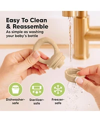 KeaBabies 2-Pack Prep Baby Food Feeder, Bpa-Free Silicone Fruit Feeder for Teething, 6-12 Months Blw Feeding Essentials