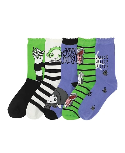 Beetlejuice Women's 5-Pair Socks