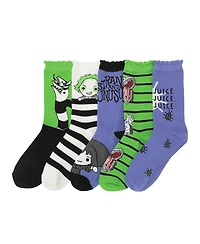 Beetlejuice Women's 5-Pair Socks