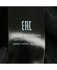 Pre-Owned Balmain Women's Beige/black Frayed Sequin Striped Piqué Mini Dress