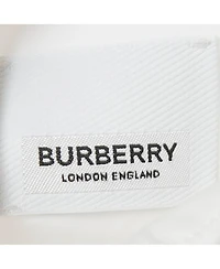 Pre-Owned Burberry Women's White Cotton Belted Mini Dress