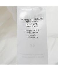 Pre-Owned Chloe Women's Pre-Owned Chloé White Ramie Ruffled Asymmetric Midi Dress