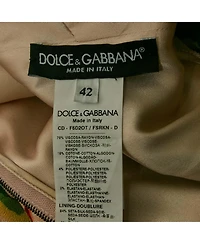 Pre-Owned Dolce & Gabbana Women's Pink Floral Print Crepe Lace Trim Short Dress