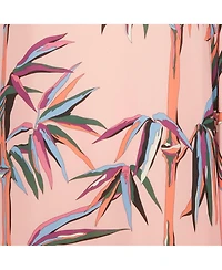 Pre-Owned Emilio Pucci Women's Pink Birds Of Paradise Print Silk Kaftan Short Dress