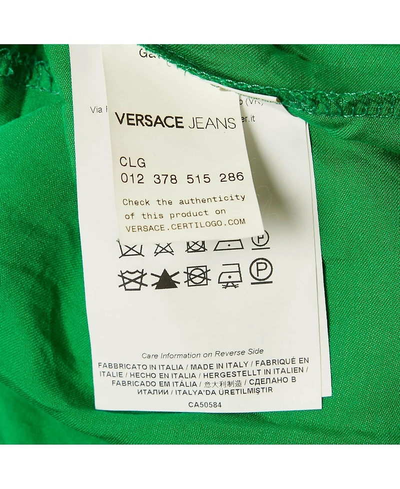 Pre-Owned Versace Women's Jeans Black/green Lace Overlay Sleeveless Mini Dress