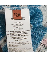 Pre-Owned Missoni Women's Multicolor Zig Zag Lurex Knit Sleeveless Dress