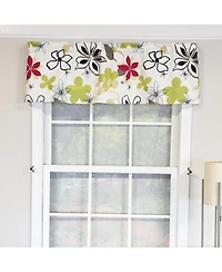 Rlf Home 100% Cotton High Quality Aria Tailored Window Valance with 1.5" Rod Pocket 50" W X 12" L Ivory