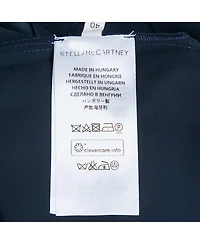 Pre-Owned Stella Mccartney Women's Navy Blue Georgette Chain Detail Mini Dress