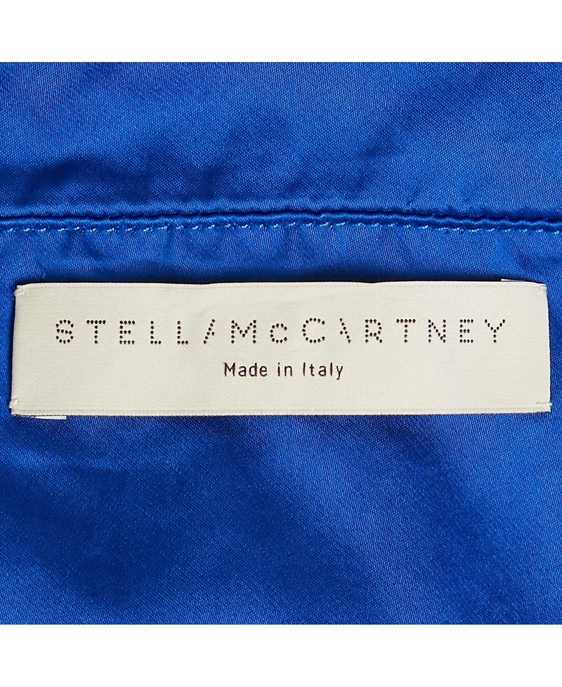 Pre-Owned Stella Mccartney Women's Blue Satin One Shoulder Mini Dress