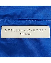 Pre-Owned Stella Mccartney Women's Blue Satin One Shoulder Mini Dress