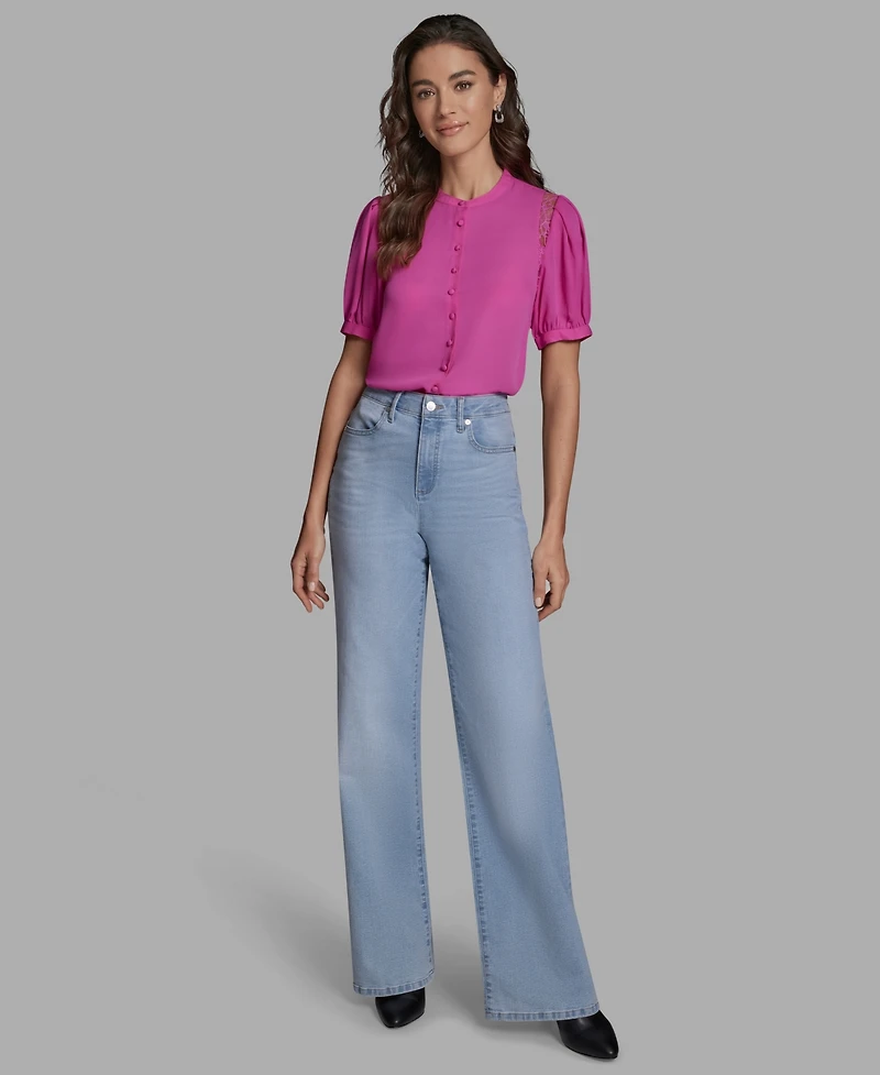 Bcbg Women's Button Front Top