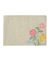 Elrene Embroidered Floral Placemats, Set of 4