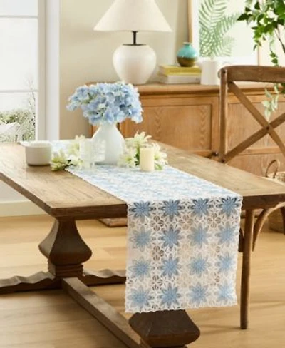 Elrene Floral Crochet Table Linen Collection