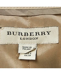 Pre-Owned Burberry Women's London Beige Cotton Belted Sleeveless Mini Dress