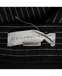 Pre-Owned Stella Mccartney Women's Black Cotton Striped Flared Mini Skirt