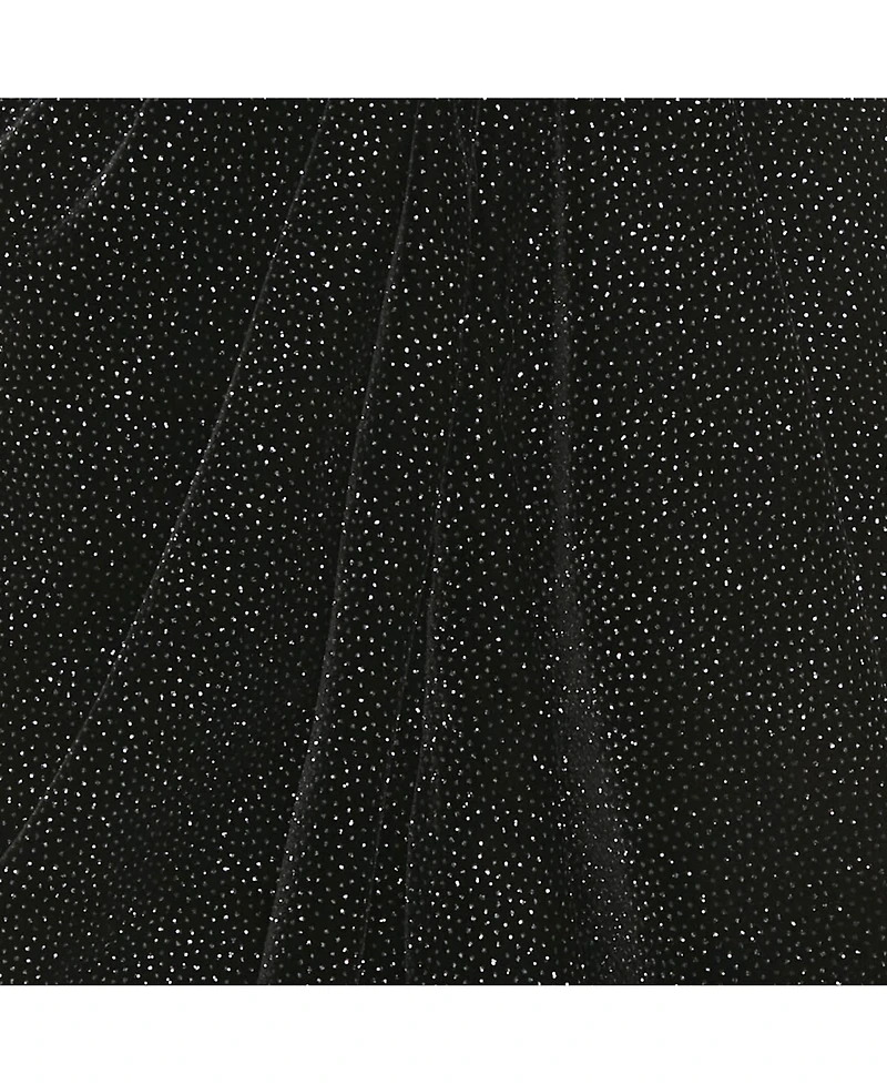 Pre-Owned Isabel Marant Women's Etoile Black Glittered Velvet Alyssa Midi Skirt