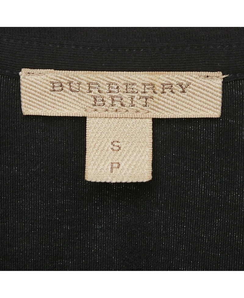Pre-Owned Burberry Women's Black Jersey Crewneck T-Shirt