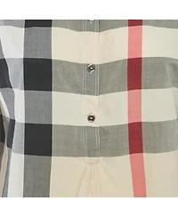 Pre-Owned Burberry Women's Brit Checks Cotton Tunic