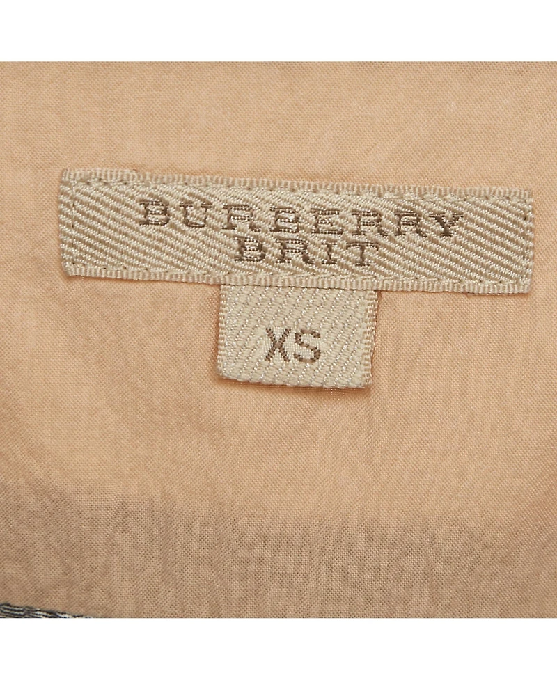 Pre-Owned Burberry Women's Brit Checked Cotton Tunic