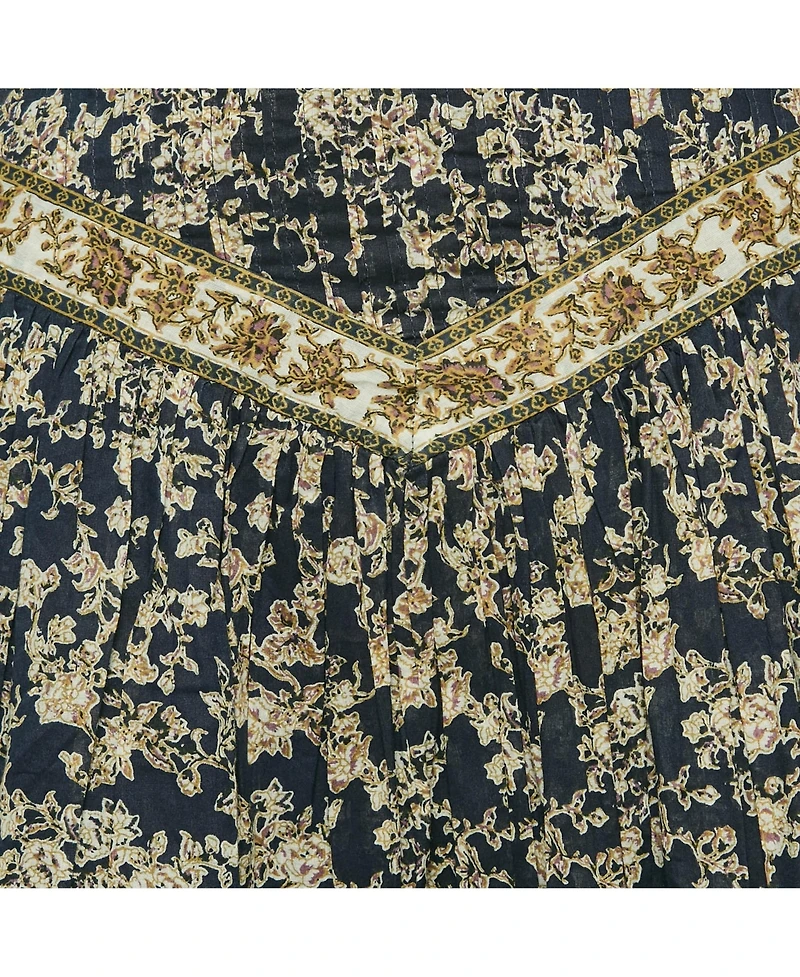 Pre-Owned Isabel Marant Women's Etoile Blue Floral Print Cotton Vega Mini Skirt