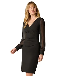 Adrianna Papell Petite Back-Zip Sheath Dress