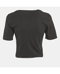 Pre-Owned Stella Mccartney Women's Logo Band Jersey T-Shirt