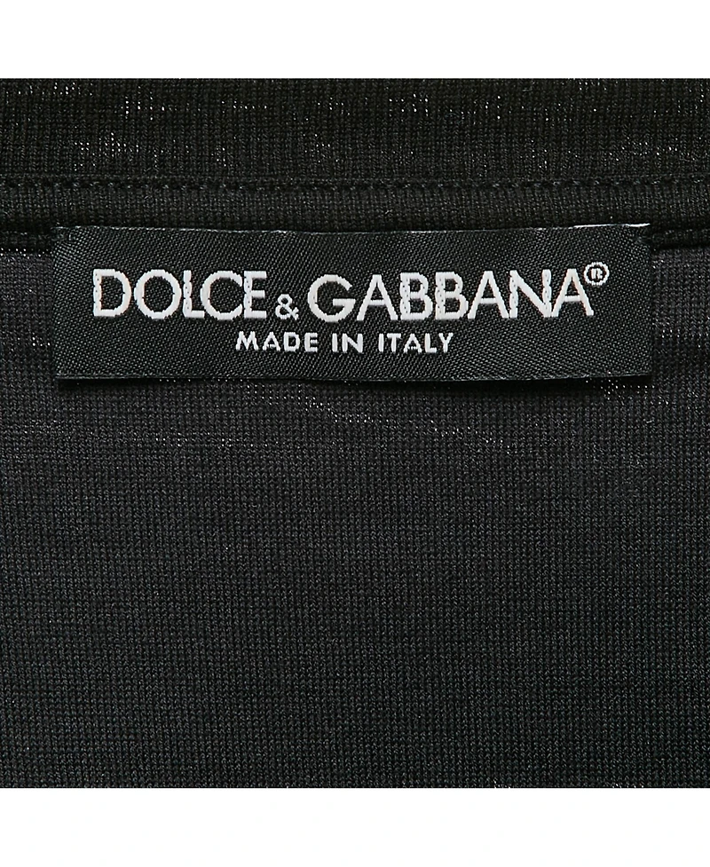 Pre-Owned Dolce & Gabbana Women's Black Dgcool Print Jersey Sleeveless T-Shirt