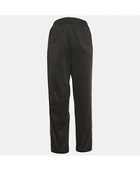 Pre-Owned Balenciaga Women's Black Synthetic Logo Stripe Detail Track Pants