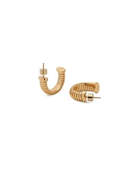 Retro Chic Gold Minimalist Hoop Earrings