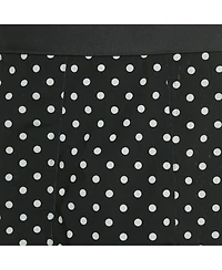 Pre-Owned Dolce & Gabbana Women's Black Polka Dot Print Mesh Midi Skirt