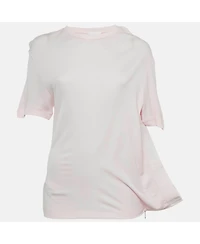 Pre-Owned Givenchy Women's Pink Jersey 4G Asymmetrical Top