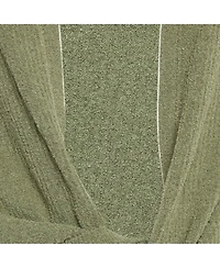 Pre-Owned Jacquemus Women's Light Khaki Cotton Blend Plunge Neck Le Gilet Noué Cardigan