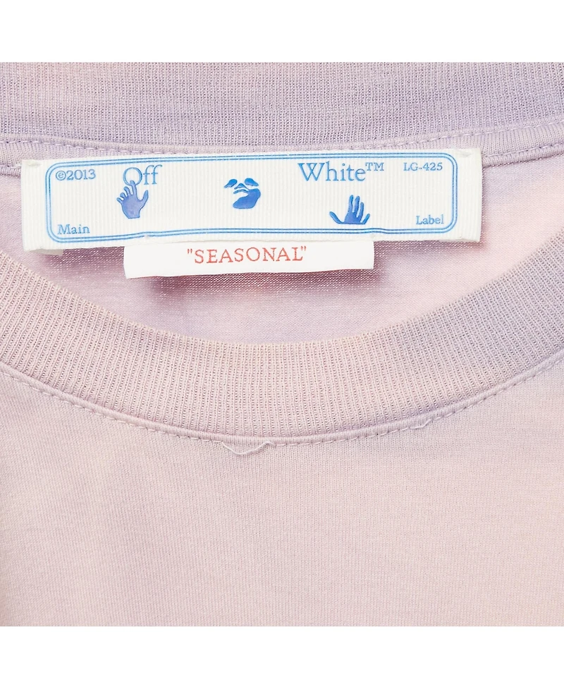 Pre-Owned Off-White Women's Logo Applique Crop Top