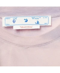 Pre-Owned Off-White Women's Logo Applique Crop Top