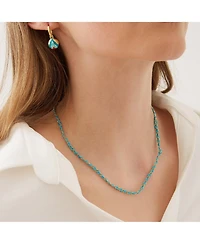 Spero London Women's Handmade Rope Braided Sterling Silver Beaded Chain Necklace