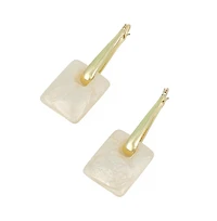Women's The Puffer-Glaze Hoop Earrings - California Gold