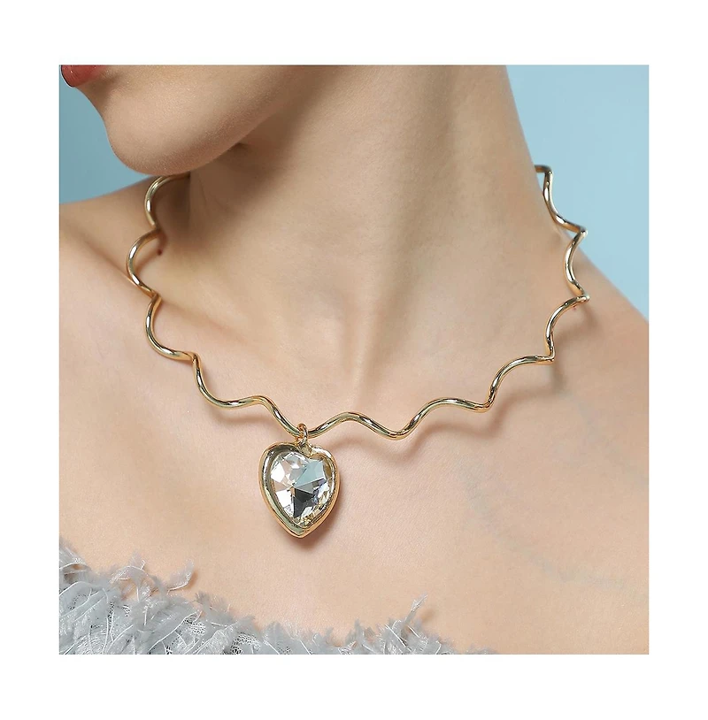 Women's The Coil-Coeur Collar Necklace - California Gold