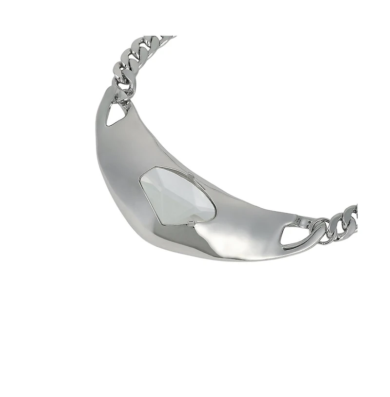 Women's The Petra-Chain Collar Necklace - Chrome Silver