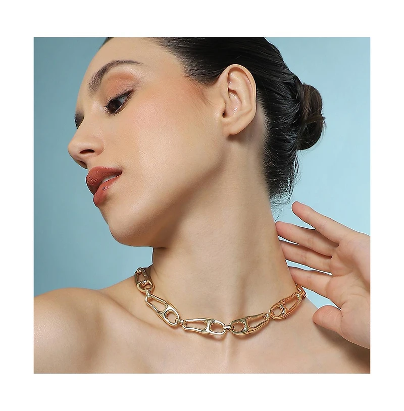 Women's The Pavement-Link Chain Necklace - California Gold