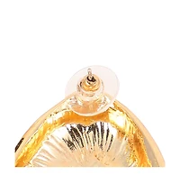 Women's The Enamel-Triad Stud Earrings - Antique Gold