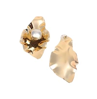 Women's The Techno-Flora Statement Earrings - California Gold