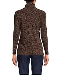 Lands' End Lightweight Jersey Long Sleeve Turtleneck