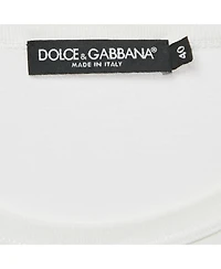 Pre-Owned Dolce & Gabbana Women's Logo Print Cotton Crew Neck T-Shirt